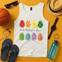 But Did You Dye Funny Easter Eggs Tank Top thumb 4