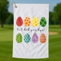 But Did You Dye Funny Easter Eggs Golf Towel thumb 1