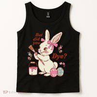 But Did You Dye Easter Bunny Women Funny Tank Top thumb 2