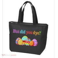 But Did You Die Funny Easter Egg Dye Sarcastic Workout Tote Bag thumb 3