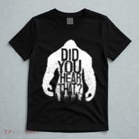 Bigfoot Did You Hear That Distressed Sasquatch Yeti T-Shirt thumb 5