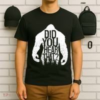 Bigfoot Did You Hear That Distressed Sasquatch Yeti T-Shirt thumb 6