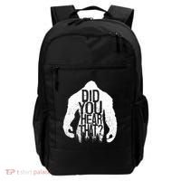 Bigfoot Did You Hear That Distressed Sasquatch Yeti Backpack thumb 0
