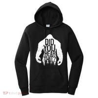 Bigfoot Did You Hear That Distressed Sasquatch Yeti Women's Hoodie thumb 0