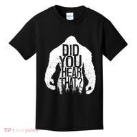 Bigfoot Did You Hear That Distressed Sasquatch Yeti Kids T-Shirt thumb 0
