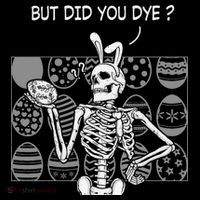 But Did You Dye Easter Funny Skeleton Bunny Women's Hoodie thumb 2