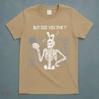 But Did You Dye Easter Funny Skeleton Bunny T-Shirt thumb 5