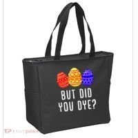 But Did You Dye Happy Easter Egg Bunny Day Tote Bag thumb 2