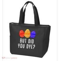 But Did You Dye Happy Easter Egg Bunny Day Tote Bag thumb 3