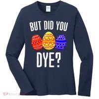 But Did You Dye Happy Easter Egg Bunny Women's Long Sleeve Shirt thumb 0