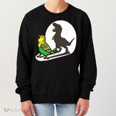 Bird Dinosaur Zookeeper Paleontologist Budgie Parakeet T Rex Women's Sweatshirt