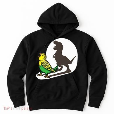 Bird Dinosaur Zookeeper Paleontologist Budgie Parakeet T Rex Hoodie