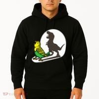 Bird Dinosaur Zookeeper Paleontologist Budgie Parakeet T Rex Hoodie thumb 2
