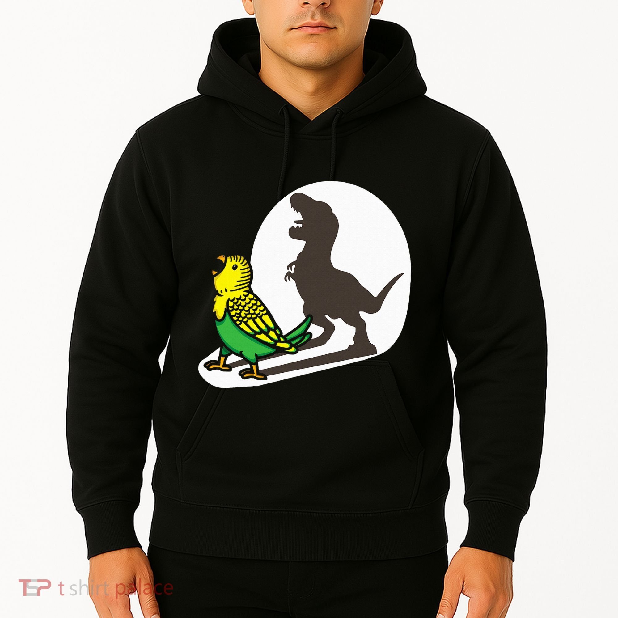 Bird Dinosaur Zookeeper Paleontologist Budgie Parakeet T Rex Hoodie