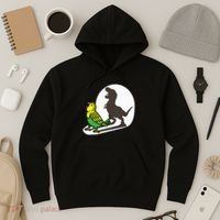 Bird Dinosaur Zookeeper Paleontologist Budgie Parakeet T Rex Hoodie thumb 3