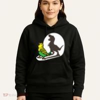 Bird Dinosaur Zookeeper Paleontologist Budgie Parakeet T Rex Hoodie thumb 5