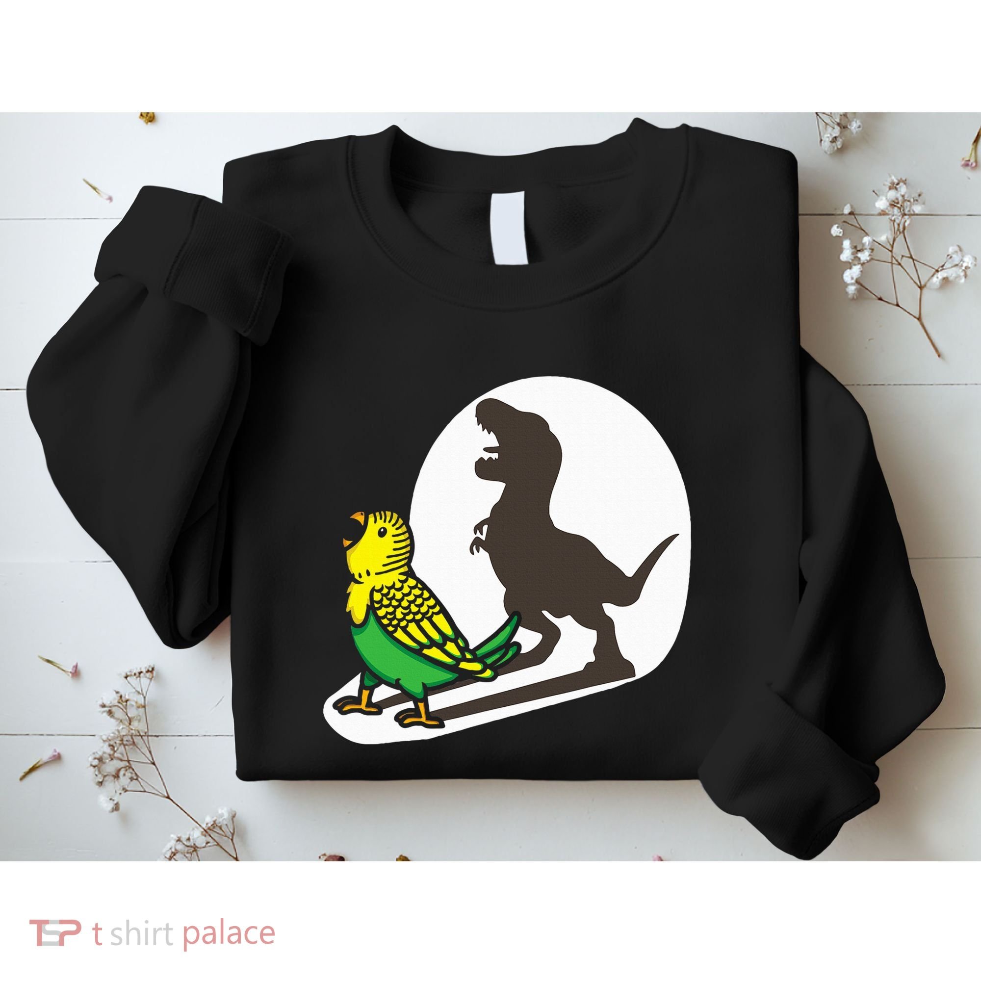 Bird Dinosaur Zookeeper Paleontologist Budgie Parakeet T Rex Sweatshirt