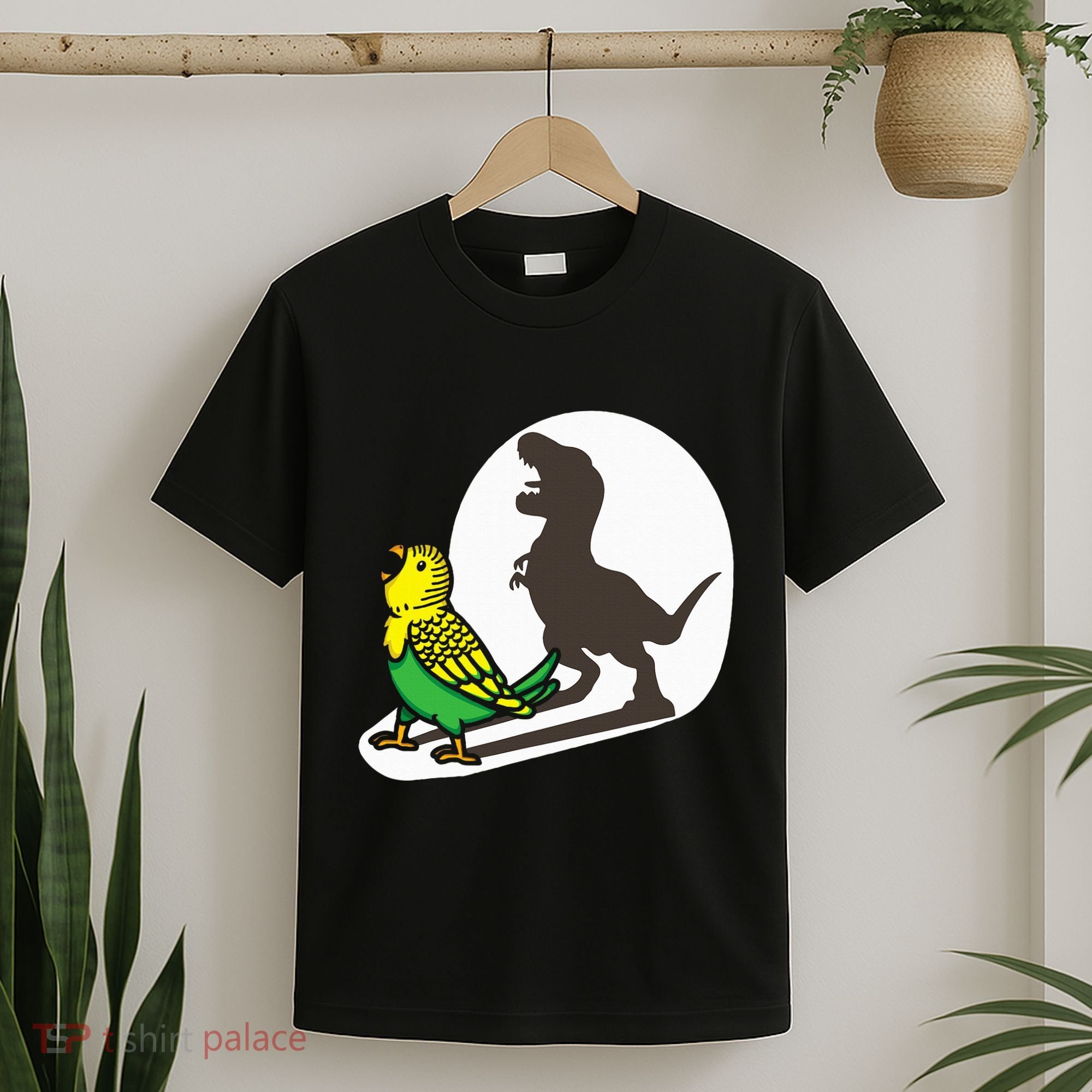 Bird Dinosaur Zookeeper Paleontologist Budgie Parakeet T Rex T-Shirt