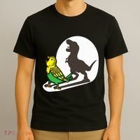 Bird Dinosaur Zookeeper Paleontologist Budgie Parakeet T Rex T-Shirt thumb 3