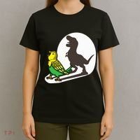 Bird Dinosaur Zookeeper Paleontologist Budgie Parakeet T Rex T-Shirt thumb 4