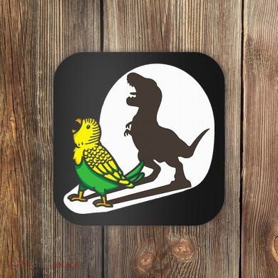 Bird Dinosaur Zookeeper Paleontologist Budgie Parakeet T Rex Coaster