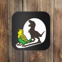 Bird Dinosaur Zookeeper Paleontologist Budgie Parakeet T Rex Coaster thumb 0