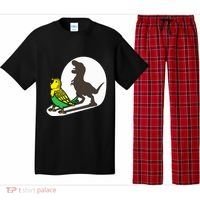 Bird Dinosaur Zookeeper Paleontologist Budgie Parakeet T Rex Pajama Set thumb 0