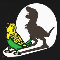 Bird Dinosaur Zookeeper Paleontologist Budgie Parakeet T Rex Women's Hoodie thumb 2