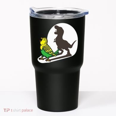 Bird Dinosaur Zookeeper Paleontologist Budgie Parakeet T Rex Tumbler