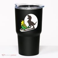 Bird Dinosaur Zookeeper Paleontologist Budgie Parakeet T Rex Tumbler thumb 0