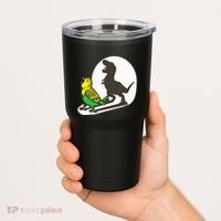 Bird Dinosaur Zookeeper Paleontologist Budgie Parakeet T Rex Tumbler thumb 2