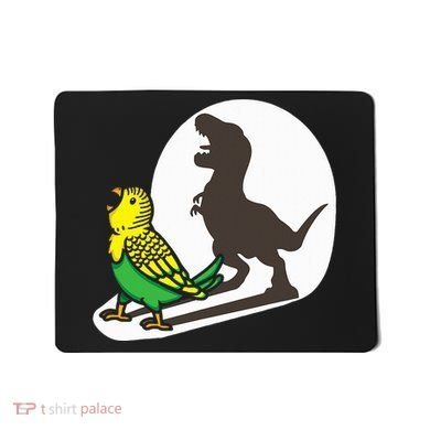 Bird Dinosaur Zookeeper Paleontologist Budgie Parakeet T Rex Mousepad
