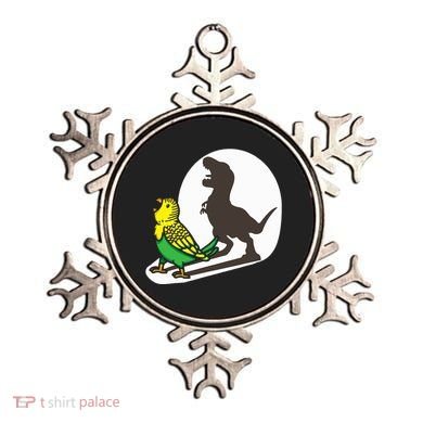 Bird Dinosaur Zookeeper Paleontologist Budgie Parakeet T Rex Ornament