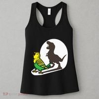 Bird Dinosaur Zookeeper Paleontologist Budgie Parakeet T Rex Women's Tank Top thumb 3
