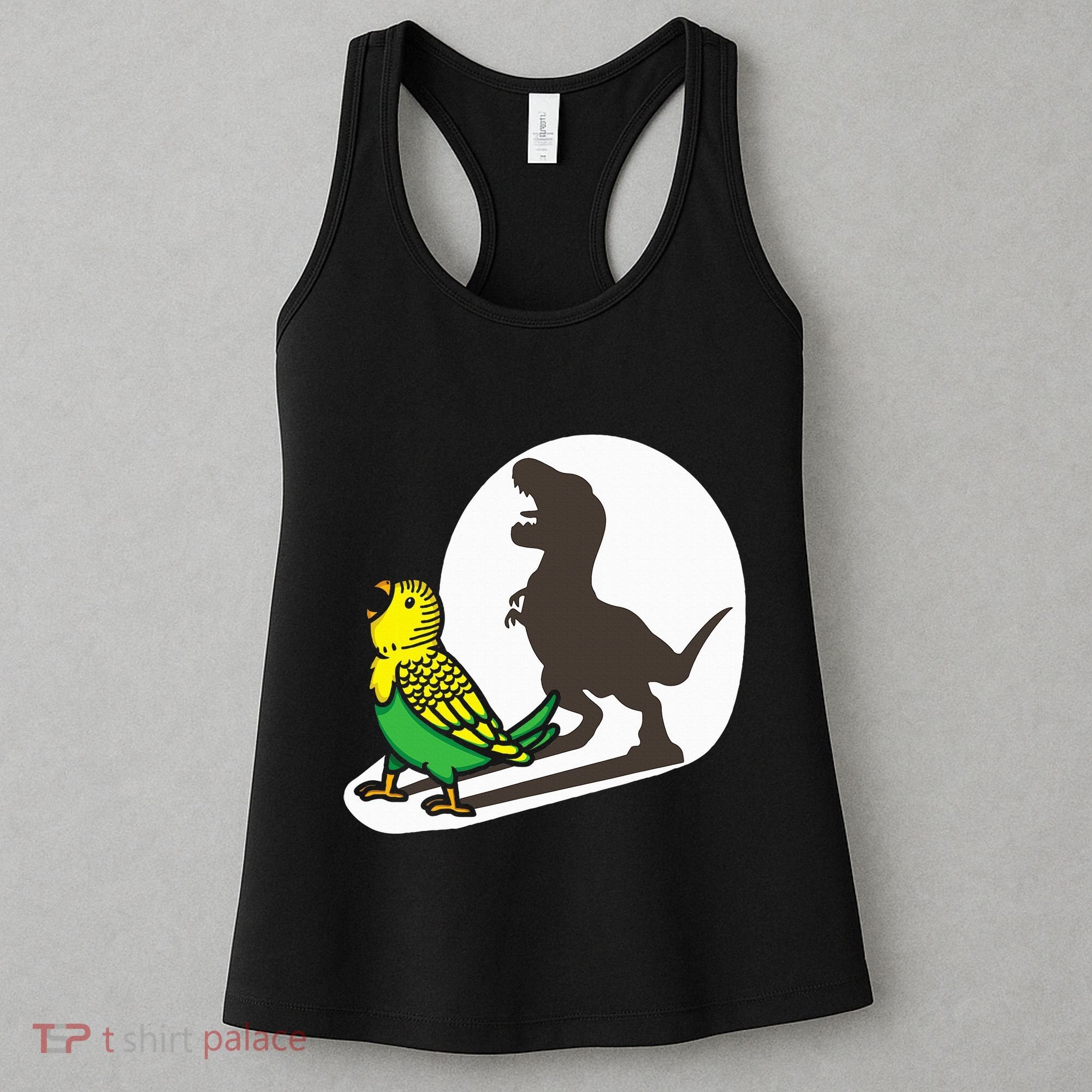 Bird Dinosaur Zookeeper Paleontologist Budgie Parakeet T Rex Women's Tank Top