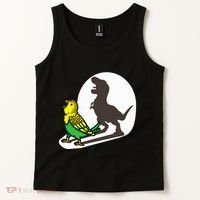Bird Dinosaur Zookeeper Paleontologist Budgie Parakeet T Rex Tank Top thumb 2