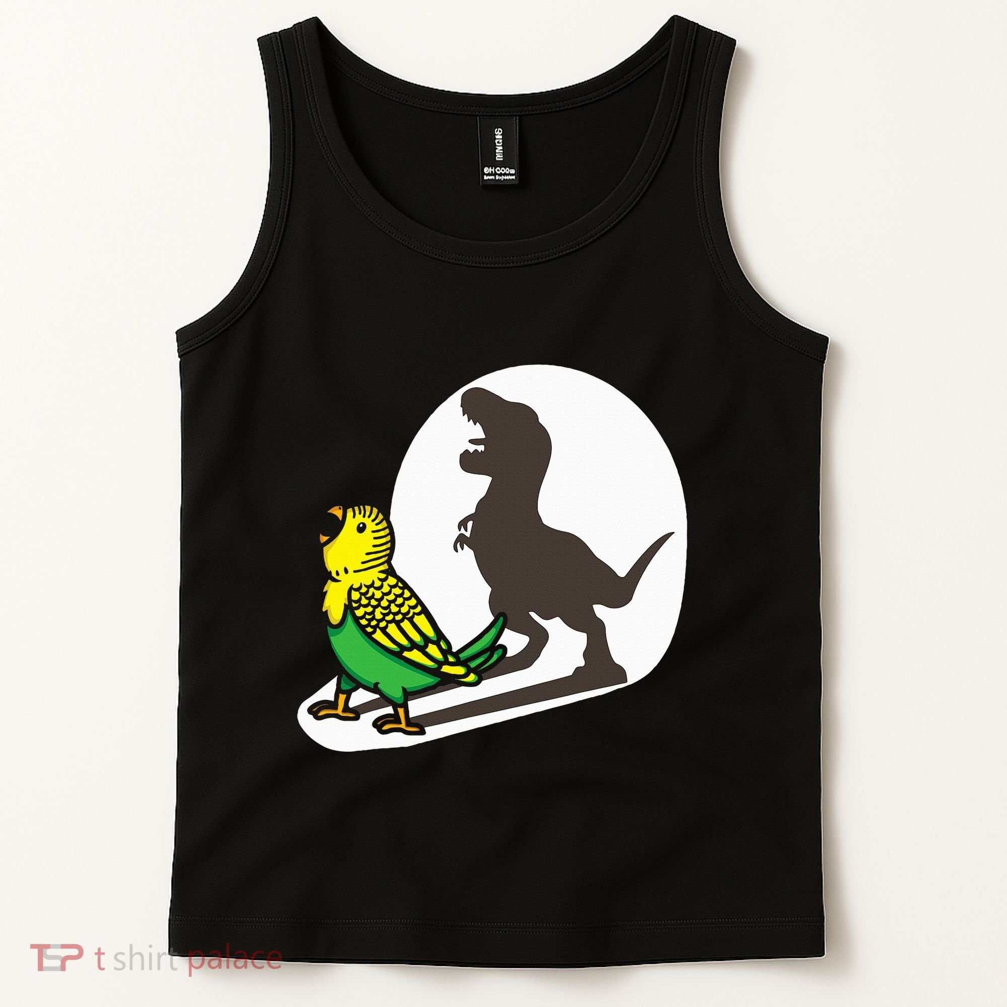 Bird Dinosaur Zookeeper Paleontologist Budgie Parakeet T Rex Tank Top