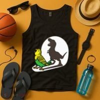 Bird Dinosaur Zookeeper Paleontologist Budgie Parakeet T Rex Tank Top thumb 4