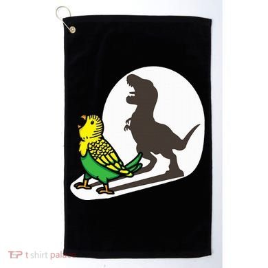 Bird Dinosaur Zookeeper Paleontologist Budgie Parakeet T Rex Golf Towel