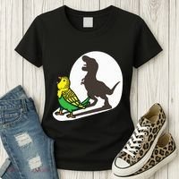 Bird Dinosaur Zookeeper Paleontologist Budgie Parakeet T Rex Women's T-Shirt thumb 3
