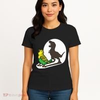 Bird Dinosaur Zookeeper Paleontologist Budgie Parakeet T Rex Women's T-Shirt thumb 4