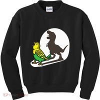 Bird Dinosaur Zookeeper Paleontologist Budgie Parakeet T Rex Kids Sweatshirt thumb 0