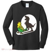 Bird Dinosaur Zookeeper Paleontologist Budgie Parakeet T Rex Kids Long Sleeve Shirt thumb 0