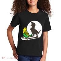 Bird Dinosaur Zookeeper Paleontologist Budgie Parakeet T Rex Kids T-Shirt thumb 2