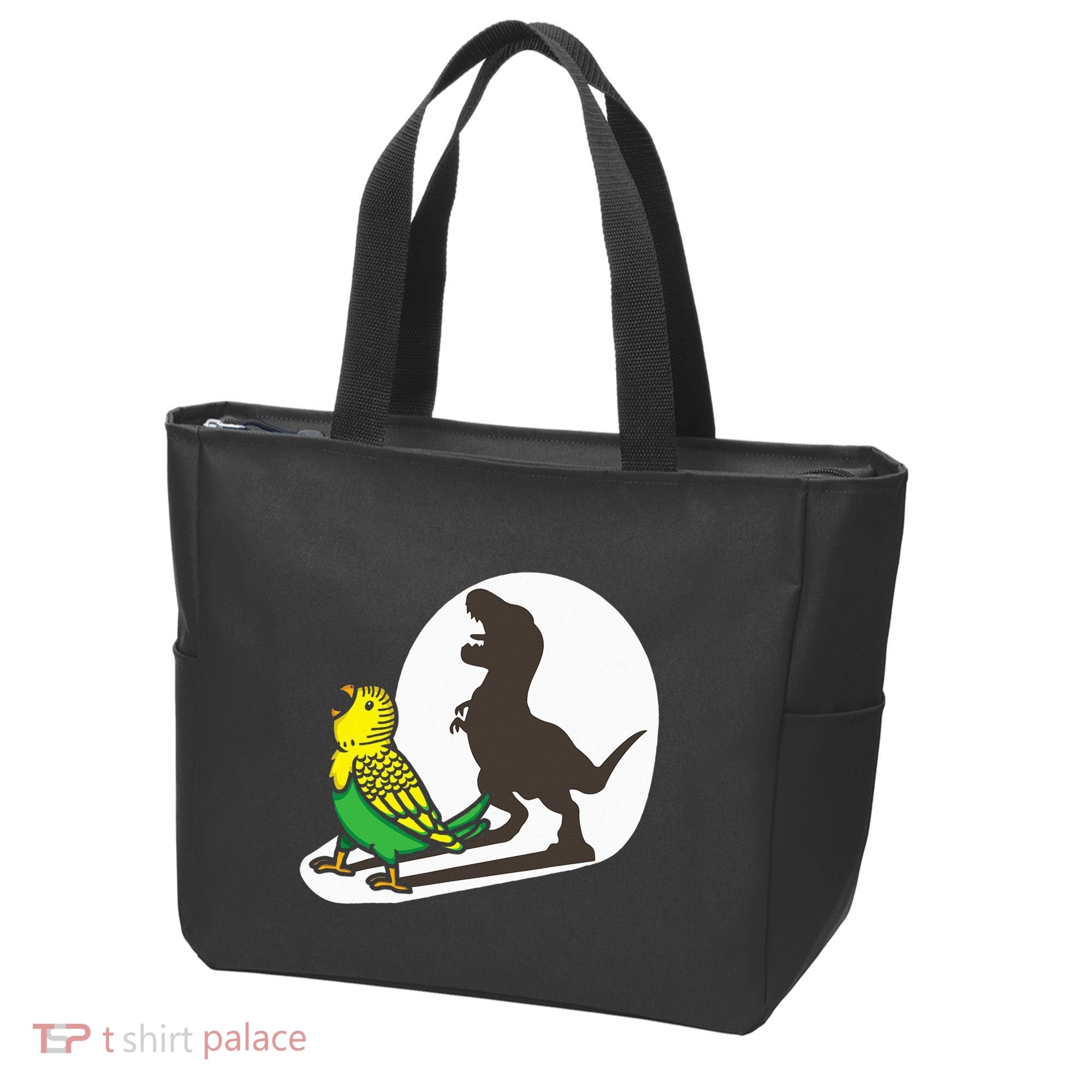 Bird Dinosaur Zookeeper Paleontologist Budgie Parakeet T Rex Tote Bag