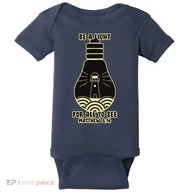 Be A Light For All To See Baby Bodysuit