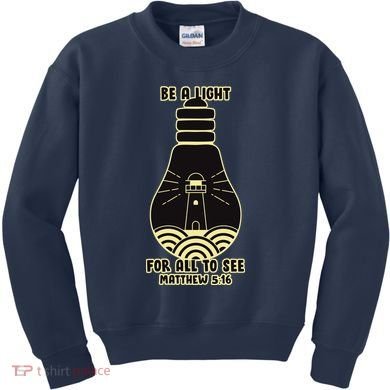 Be A Light For All To See Kids Sweatshirt