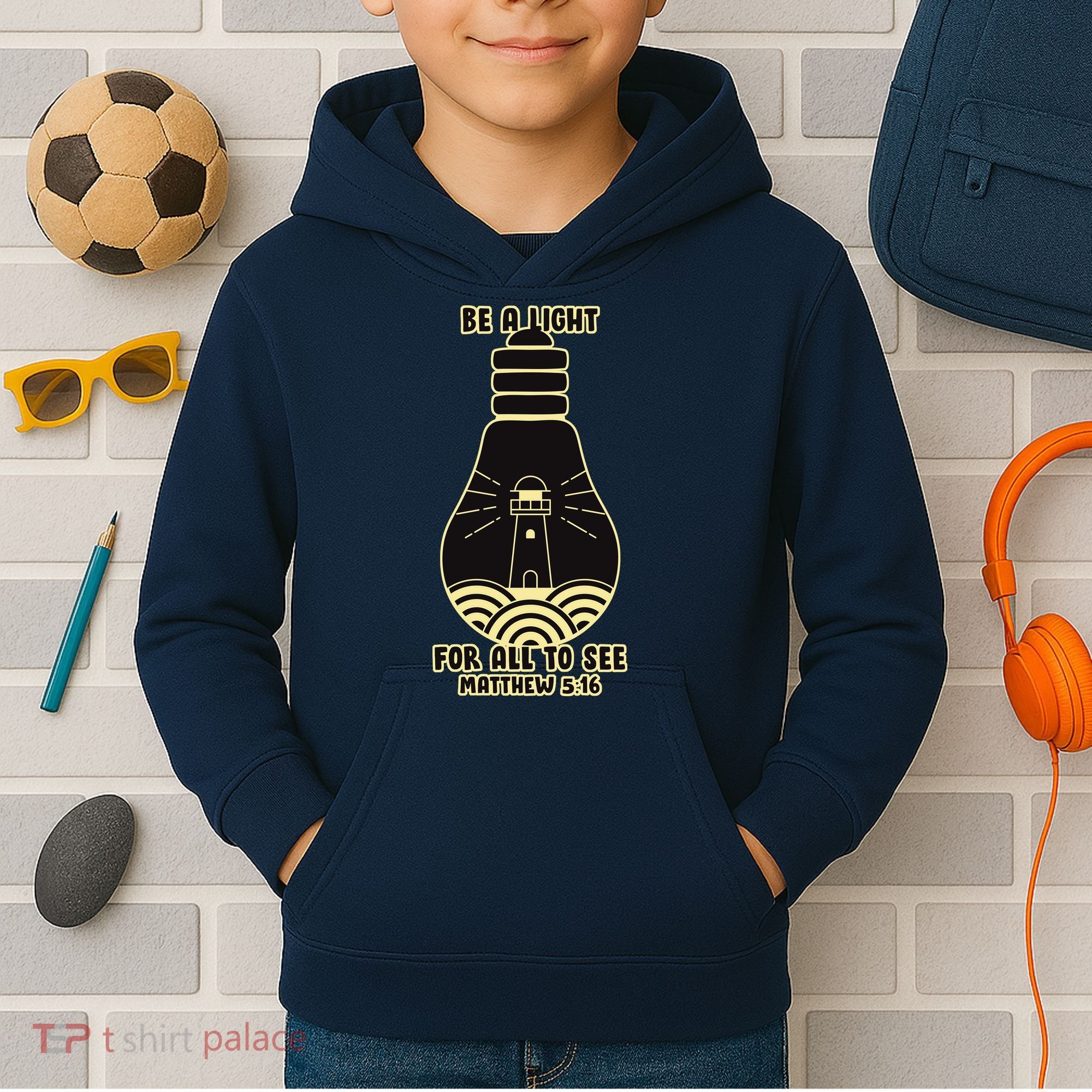 Be A Light For All To See Kids Hoodie