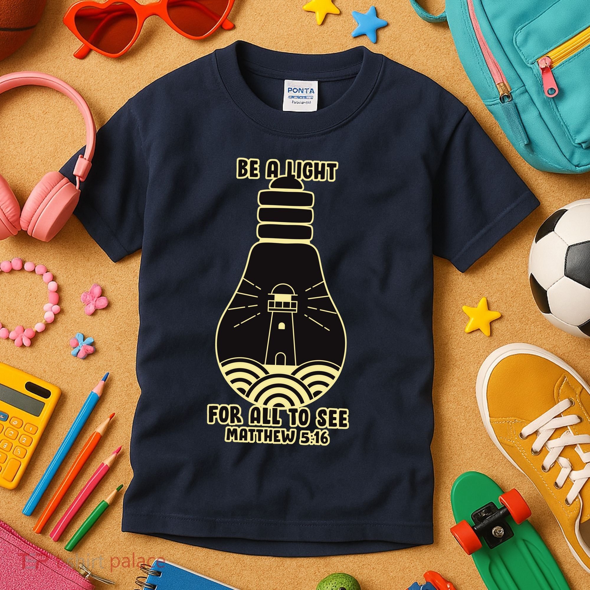Be A Light For All To See Kids T-Shirt