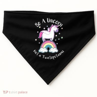 Be A Unicorn Not A Twatopotamus USA-Made Doggie Bandana